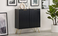 Murano Occasional Range - In Black - Available in: TV Unit, Coffee Table, 2 Door-2 Drawer SideBoard, Large Side Board, Compact Side Board, Lamp Table