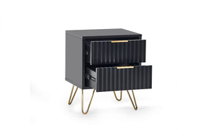 Murano Occasional Range - In Black - Available in: TV Unit, Coffee Table, 2 Door-2 Drawer SideBoard, Large Side Board, Compact Side Board, Lamp Table