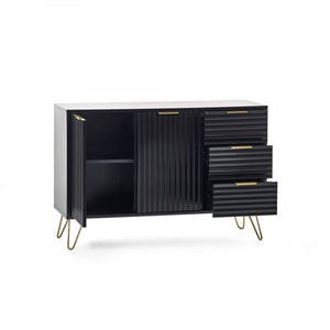 Murano Occasional Range - In Black - Available in: TV Unit, Coffee Table, 2 Door-2 Drawer SideBoard, Large Side Board, Compact Side Board, Lamp Table