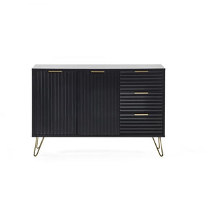 Murano Occasional Range - In Black - Available in: TV Unit, Coffee Table, 2 Door-2 Drawer SideBoard, Large Side Board, Compact Side Board, Lamp Table