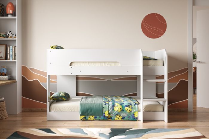 Mystic Low Bunk Bed - Available in White or Green