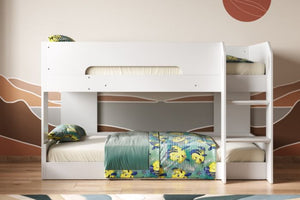 Mystic White Low Bunk Bed