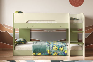 Mystic Low Bunk Bed - Available in White or Green