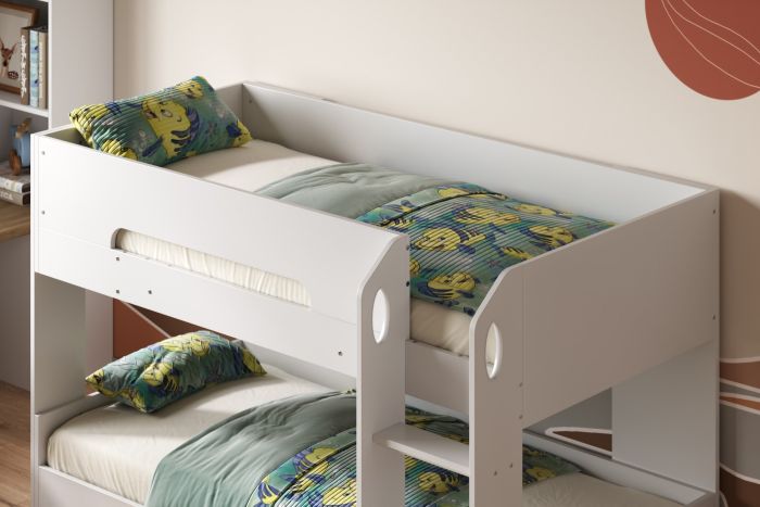 Mystic Low Bunk Bed - Available in White or Green