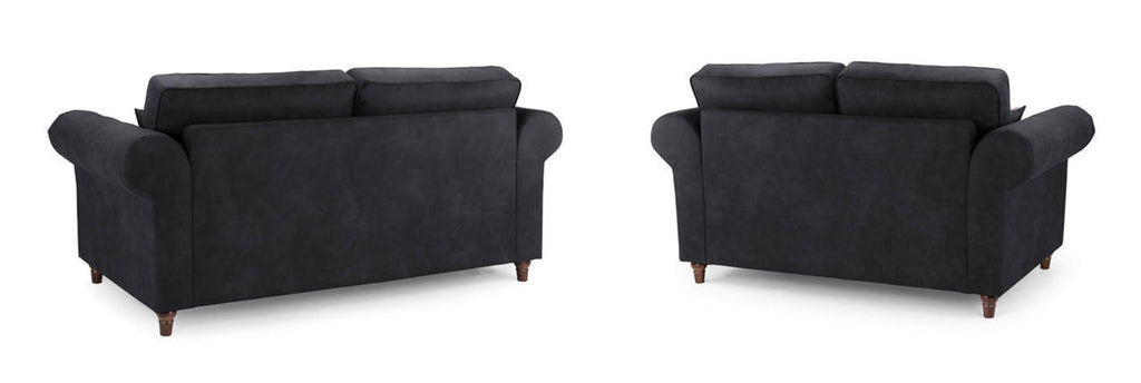 Oakland Sofa - Available in 3, 2, Armchair or 2 Seater Sofa Bed - Colour Options Faux Leather Tan or Charcoal