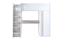 Load image into Gallery viewer, Kids Ocean Highsleeper - Pale Wood &amp; White - Mattress Option
