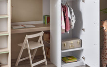 Load image into Gallery viewer, Kids Ocean Highsleeper - Pale Wood &amp; White - Mattress Option
