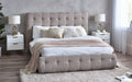 Odette Bed - Light Taupe - Available in Double or Kingsize
