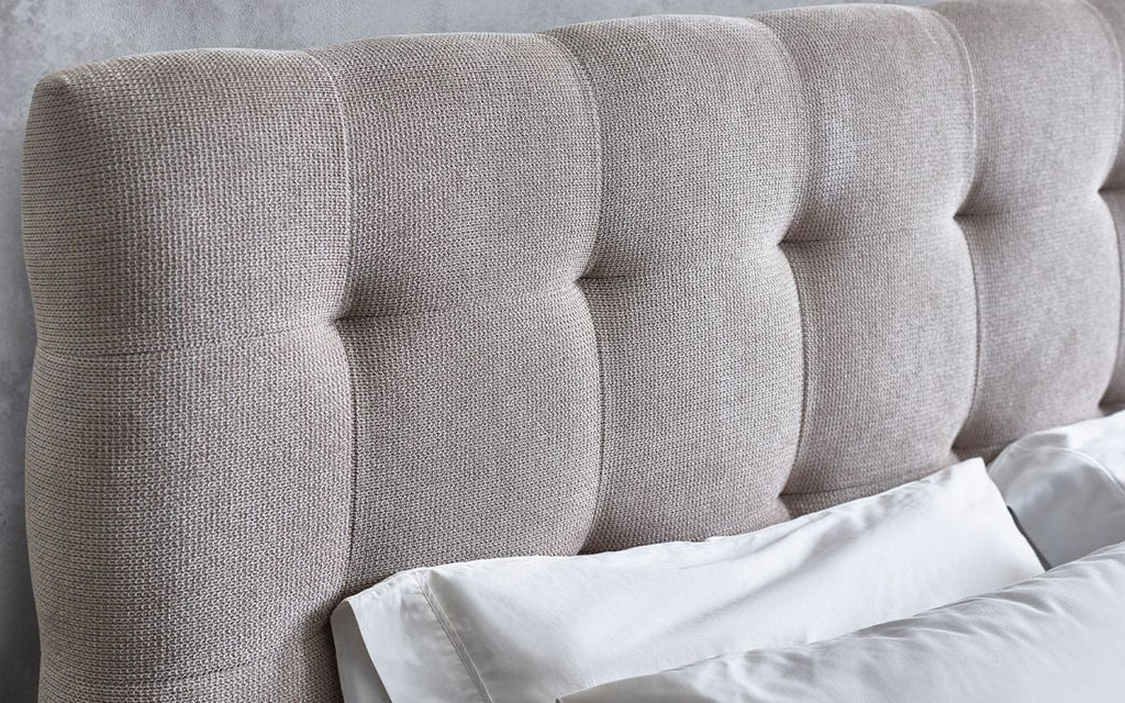 Odette Bed - Light Taupe - Available in Double or Kingsize