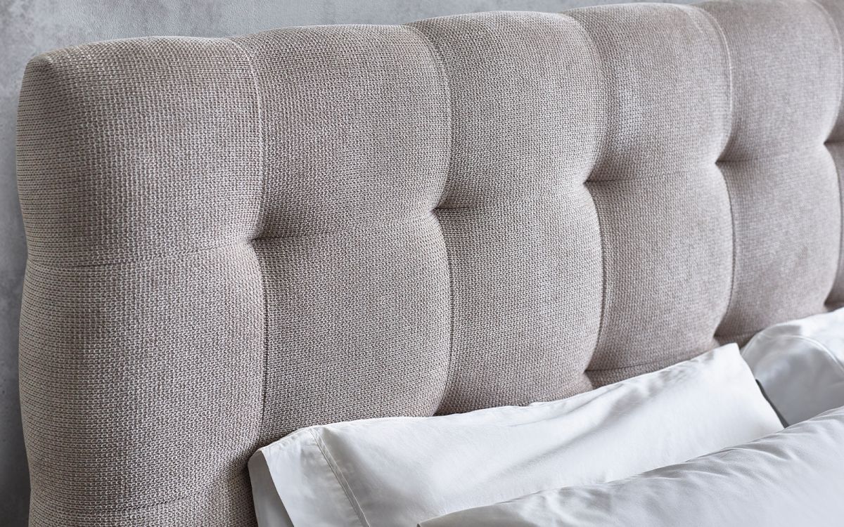 Odette Bed - Light Taupe - Available in Double or Kingsize