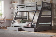 Load image into Gallery viewer, Ollie Triple Bunk Bed - Colour Option Grey or White
