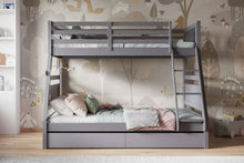 Load image into Gallery viewer, Ollie Triple Bunk Bed - Colour Option Grey or White
