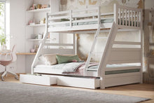 Load image into Gallery viewer, Ollie Triple Bunk Bed - Colour Option Grey or White
