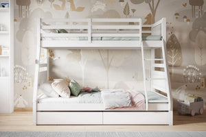 Ollie Triple Bunk Bed - Colour Option Grey or White