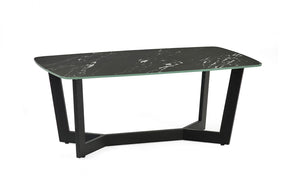 Olympus Coffee Table - Black or White Marble - 60cm D x 110cm W x 40cm H