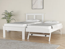 Load image into Gallery viewer, Hendre Wooden Guest/Day Bed - White and Oak, White and Oak, - Laminated- Available in 3Ft Single
