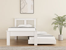 Load image into Gallery viewer, Hendre Wooden Guest/Day Bed - White and Oak, White and Oak, - Laminated- Available in 3Ft Single
