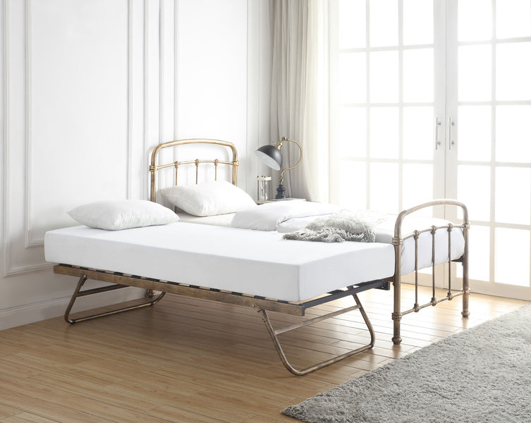 Classic Mostyn Metal Day/Guest Bed - Single 3Ft- Available in SBlack or Antique Bronze