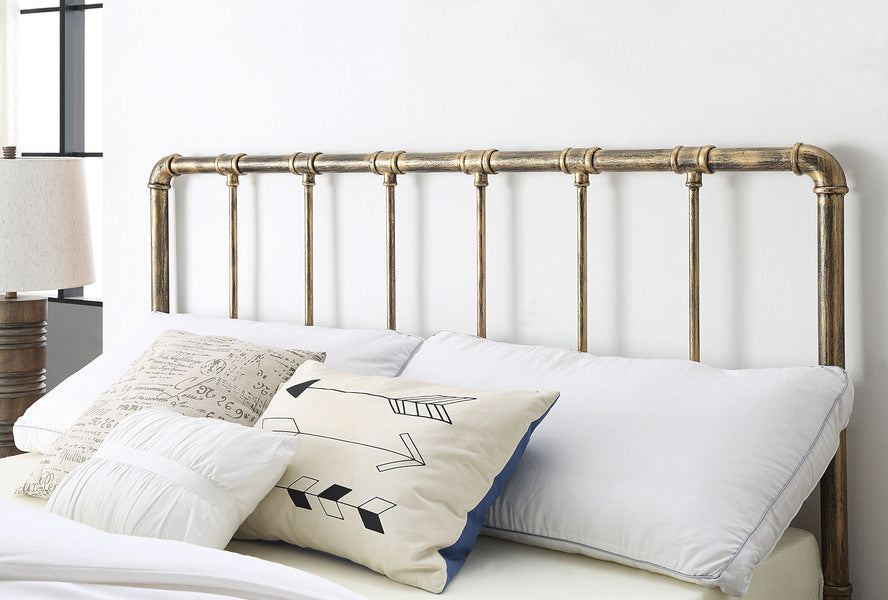 Retro Kinnerton Metal Bed - Double (4'6Ft) & Kingsize (5Ft) - Available in Black or Antique Bronze