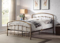 Classic Mostyn Metal Bed - Single, Double & Kingsize Options - Available in Shinning Rose or Antique Bronze