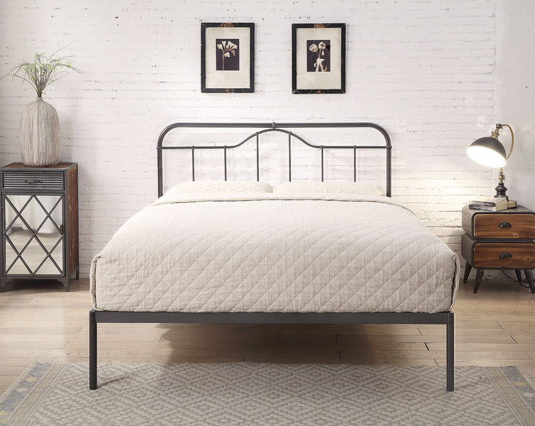 Classic Oakenholt Metal Bed - Double (4'6Ft) & Kingsize (5Ft) - Available in Black or Antique Bronze