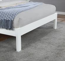 Load image into Gallery viewer, CONWAY Wooden Bed - White/Light Oak - Available in Double 4&#39;6FT or KingSize 5Ft
