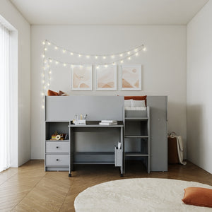Majestic Marley Mid Sleeper - Available in Grey, White or Sonoma Oak