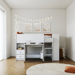 Majestic Marley Mid Sleeper - Available in Grey, White or Sonoma Oak