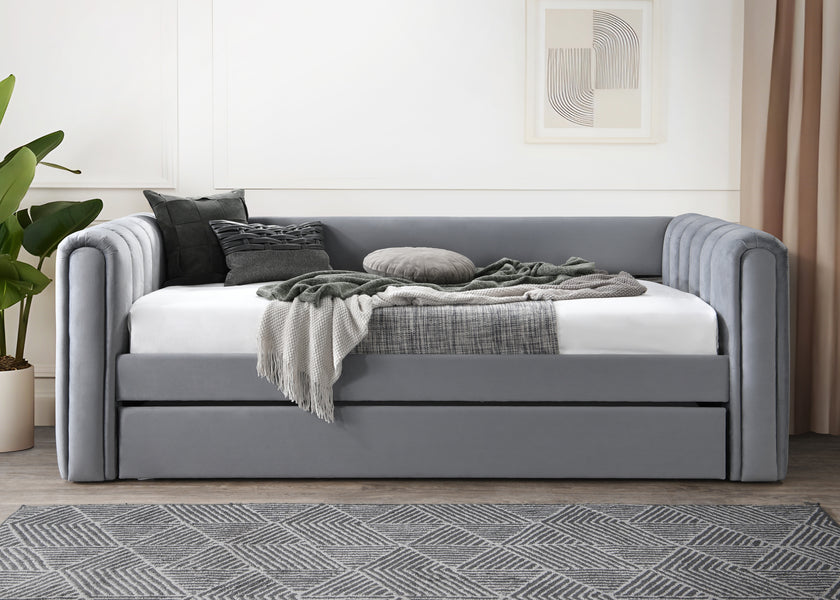 Chester Grey Day Bed With Trundle
