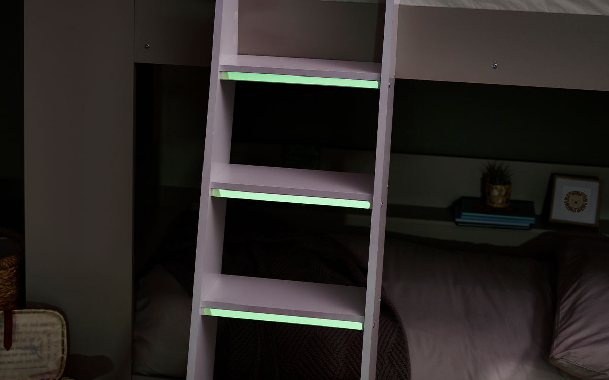Kids Pars Bunk Bed - Available in Taupe & White or All White