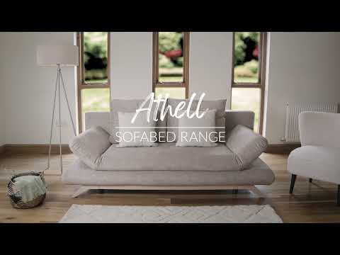 Athell SofaBed - Colours Charcoal or Mocha - Available in 3 Seater