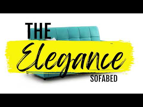 Elegence SofaBed - Colours Plush Grey or Plush Teal or Plush Blue - Available in 3 Seater