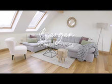 Load and play video in Gallery viewer, Bergen U Shaped SofaBed - Colours Grey or Black &amp; Grey - Available in LHF/RHF U Corner
