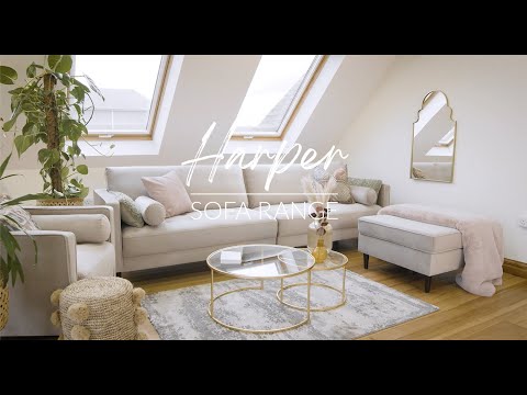 Harper Sofa Set - Available in 4, 3, 2 Seaters & Armchair - Colour Options in Plush, Teal, Blue, Green, Grey, Biege