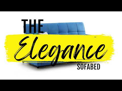 Elegence SofaBed - Colours Plush Grey or Plush Teal or Plush Blue - Available in 3 Seater