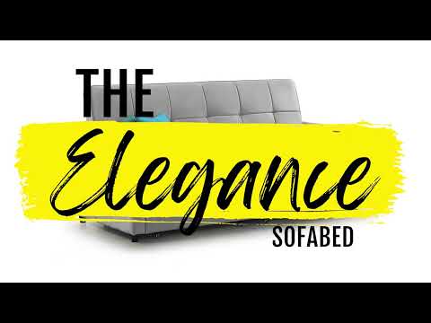 Elegence SofaBed - Colours Plush Grey or Plush Teal or Plush Blue - Available in 3 Seater