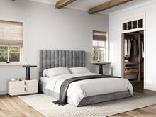 Load image into Gallery viewer, Ripped Everley Fabric Ottoman Bed Grey - Available in Double Or Kingsizes
