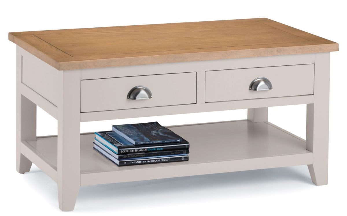 Richmond Coffee Table - Elephant Grey - 60cm D x 100cm W x 50cm H