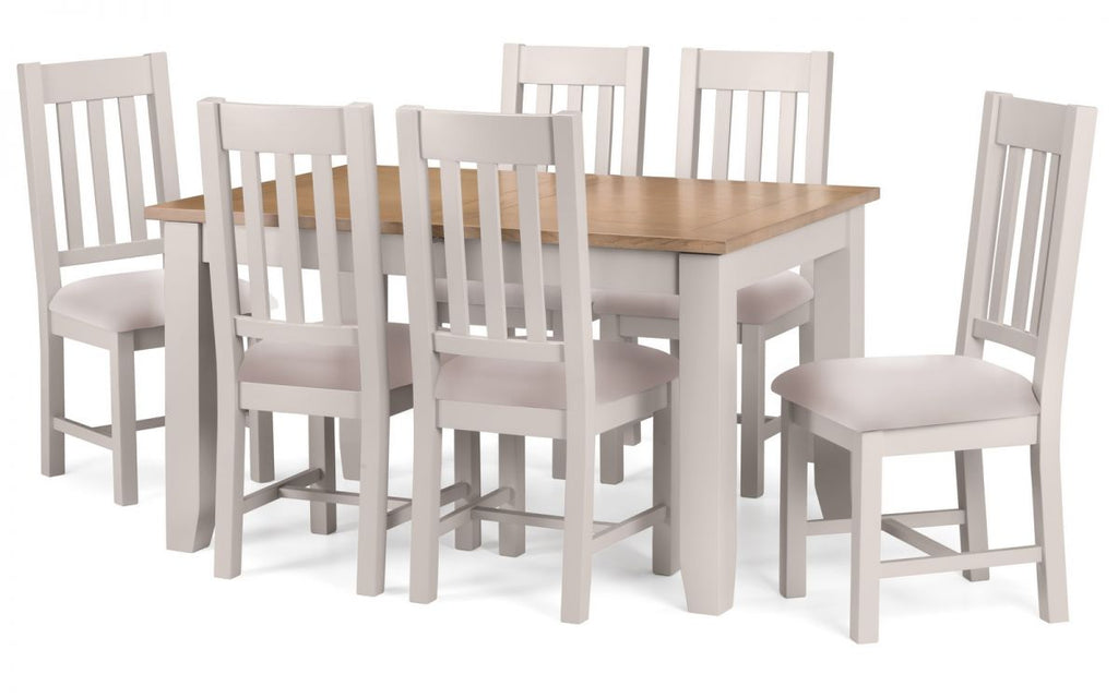 Richmond Extending Dining Table - Elephant Grey - 140cm (x40) D x 90cm W x 78cm H