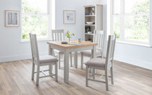 Load image into Gallery viewer, Richmond Flip-top Dining Table - Elephant Grey - 90cm D x 90 (+90) cm W x 78cm H
