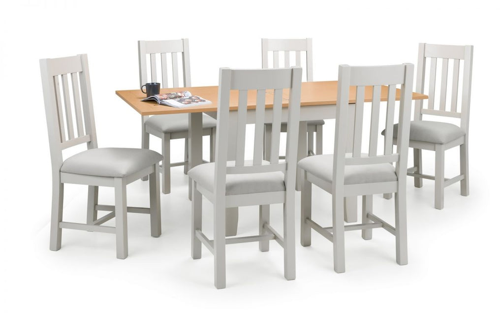 Richmond Flip-top Dining Table - Elephant Grey - 90cm D x 90 (+90) cm W x 78cm H