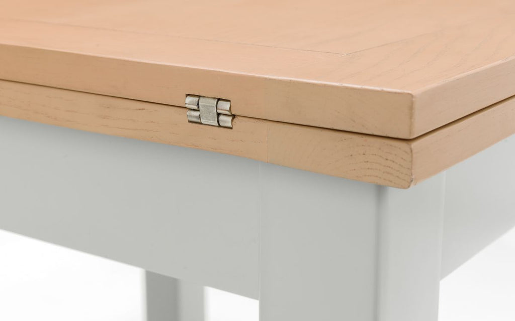 Richmond Flip-top Dining Table - Elephant Grey - 90cm D x 90 (+90) cm W x 78cm H