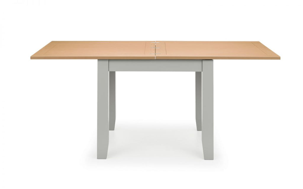 Richmond Flip-top Dining Table - Elephant Grey - 90cm D x 90 (+90) cm W x 78cm H