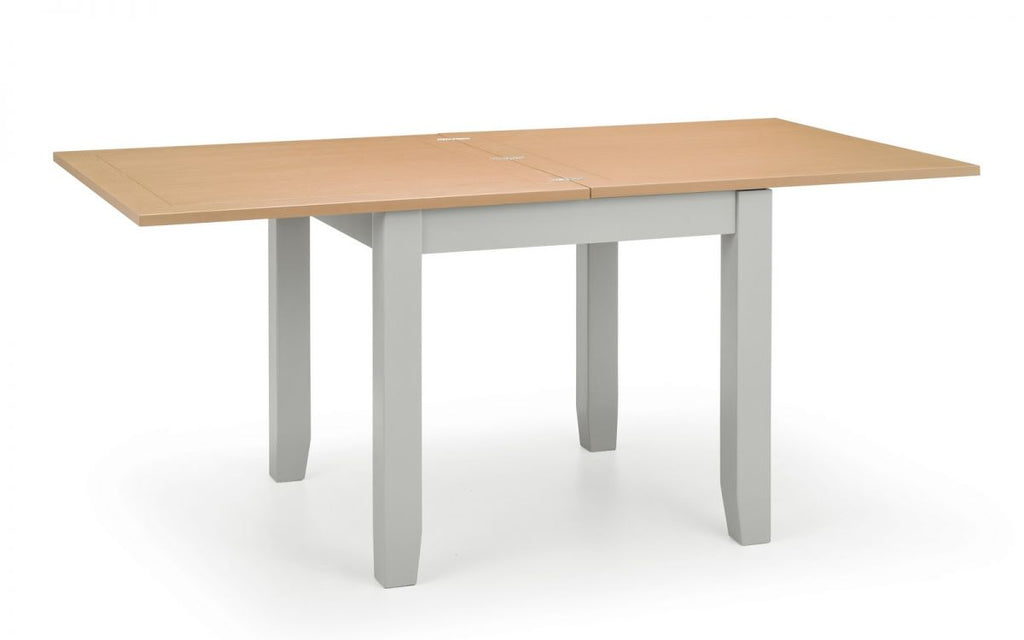 Richmond Flip-top Dining Table - Elephant Grey - 90cm D x 90 (+90) cm W x 78cm H