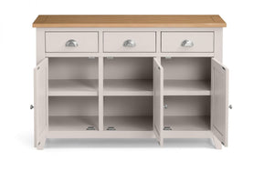 Richmond Sideboard - Elephant Grey - 40cm D x 128cm W x 86cm H