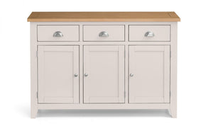 Richmond Sideboard - Elephant Grey - 40cm D x 128cm W x 86cm H