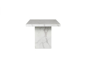 Rome Dining Table Marble Effect - Black or White - Chair Option Available