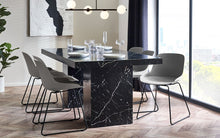 Load image into Gallery viewer, Rome Dining Table Marble Effect - Black or White - Chair Option Available
