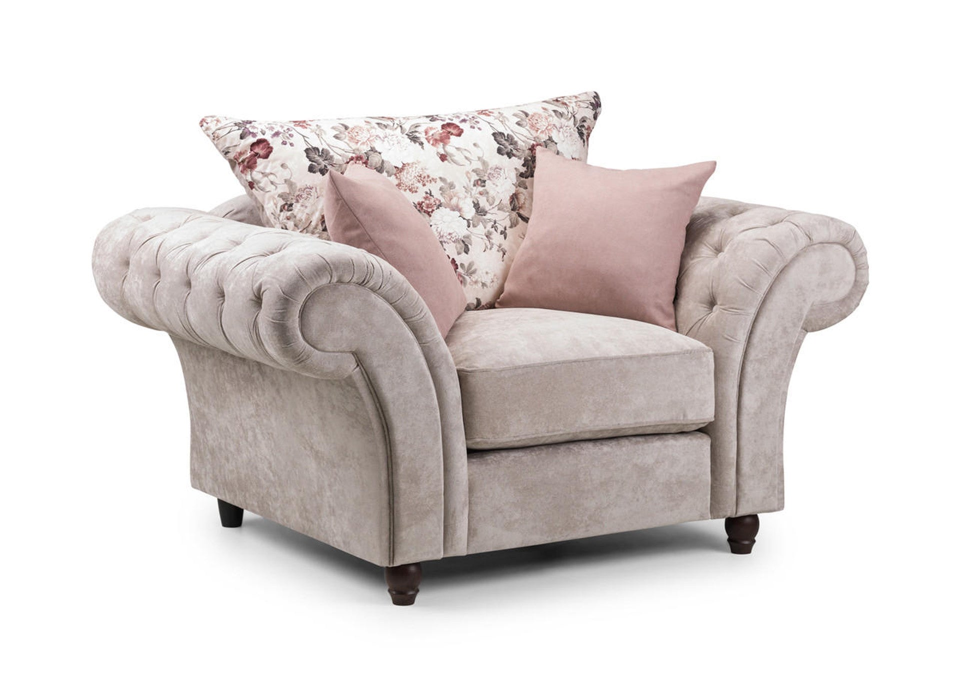 Roma Chestefield Beige Sofa - Available Corner, 3,2 & Armchair