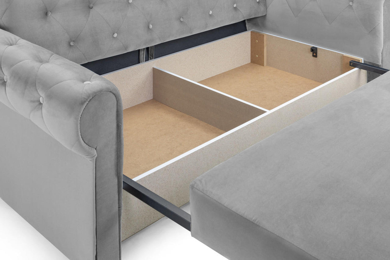 Rosalind SofaBed - Colours Plush Blue, Plush Grey or Plush Green - Available in 3 & 2 Seater